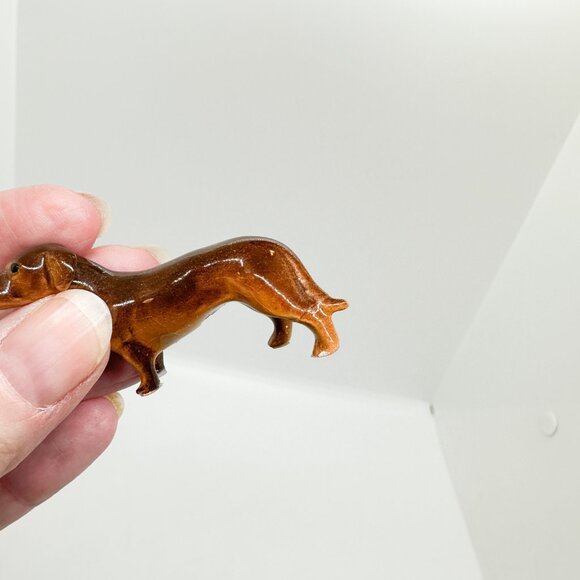 Vintage Hagen Renaker Mini Dachshund Dog Puppy Pet - Picture 10 of 10